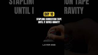 Day 10 of stapling correction tape correctiontape tippex challenge rockcleaning asmr asmrsound [upl. by Pier909]