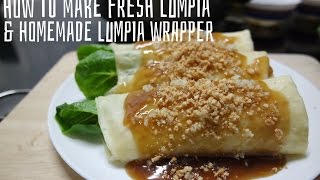 How to Make Fresh Lumpia and Homemade Lumpia Wrapper [upl. by Hanny575]