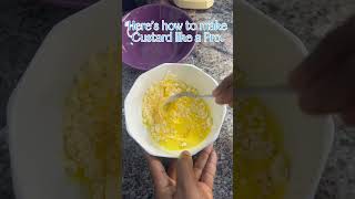 Say NO to lumpywatery custard custard recipe hack shorts short shortsviral food foodie [upl. by Lezti]