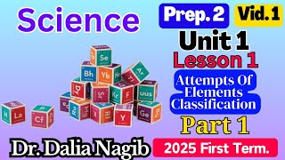 Attempts Of Elements Classification Prep 2 Unit1 Lesson 1 P 1 2025 ساينس تانية أعدادي ترم آول🥇 [upl. by Ylam]