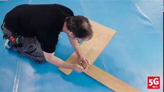 How to fit clicklock Herringbone Parquet Flooring using the Valinge 5G system [upl. by Cari]