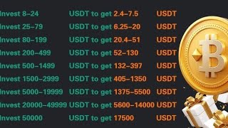 New USDT Earning website 2024 minimum reachge 💲 minimum withdrawa 💲💯💯💯✅☑️ [upl. by Einoj]