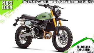 2024 Fantic Caballero 500 Scrambler Launched  Rival Triumph Scrambler 400X  Explained All Details [upl. by Letnuhs978]