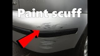 How to remove Paint Scuffs on your Car  Diy [upl. by Nnylacissej255]