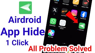 how to hide airdroid app in android phone  airdroid app ko hide kaise kare [upl. by Iidnarb]