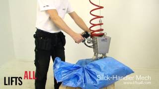 SackHandler Mechanical  sack lifter  säcklyftare  Lifts All [upl. by Schreiber634]