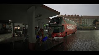 Fernbus Simulator  DLC POLAND  Neoplan Skyliner  GamePlay [upl. by Ahsratan]