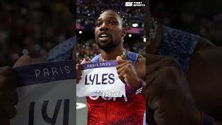 Team USA throws shots at Noah Lyles for winning bronze in 200m race at Paris Olympics noahlyles [upl. by Hooker]