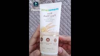 Magical face wash for fairness and smooth skin mamaearthbenaturalricefacewashtrendingshorts [upl. by Aeli]