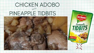 Part 1 Chicken Adobo with Pineapple Tidbits [upl. by Ahseinek904]