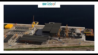 Serial production of Damping Pool concrete floaters at Port of Ardersier [upl. by Gerard239]