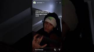 nascar aloe playing guitar on instagram story [upl. by Otrebcire21]