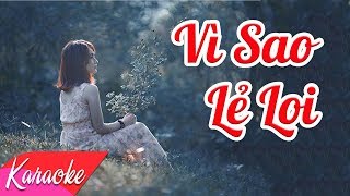 KARAOKE  Vì Sao Lẻ Loi  St Nguyễn Nhất Huy  Nhạc Trẻ Karaoke Hay Nhất 2018 [upl. by Asilej]