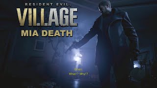 Resident Evil 8 Village  Mias Legendary Death Scene [upl. by Anaz]