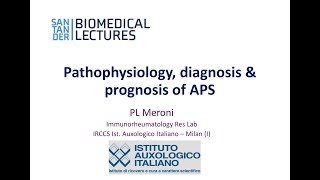 Pathophysiology diagnosis amp prognosis of APS [upl. by Ecnerrat]