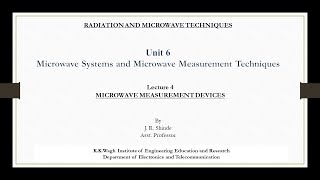 Microwave measurement devices Slotted line Tunable detector Power meter VSWR meter [upl. by Rramal]