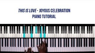 This is Love Piano Chords Tutorial Joyous Celebration [upl. by Akena907]