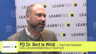 PD Dr Bert te Wildt im Gespräch auf der LEARNTEC 2016 [upl. by Heigl]