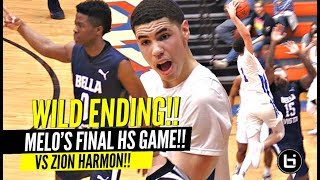 LaMelo Ball CHAMPIONSHIP Game vs Zion Harmon GETS WILD ANKLE BREAKER amp INSANE POSTER DUNK [upl. by Emmer863]