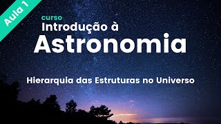 Curso de Introdução à AstronomiaHierarquia das Estruturas no Universo  aula 1 [upl. by Dunton]