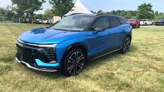 Blue Chevy Blazer SS EV 1st production model look [upl. by Aitnwahs]