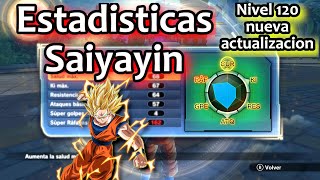 Como colocar los atributos Saiyayin nivel 120 Dragon Ball Xenoverse 2 [upl. by Freeland388]