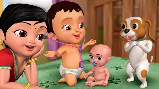 Chitti Aduttidane Doctor Doctor  Playing with Toys  Kannada Rhymes amp Kids Cartoons  Infobells [upl. by Ailegra]