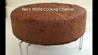 How To Make Soft Chocolate Sponge Cake  Easy Sponge Cake Recipe  Chocolate Sponge Cake [upl. by Yole]