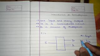 Introduction to Demultiplexer  12 DEMUX [upl. by Maximilianus]