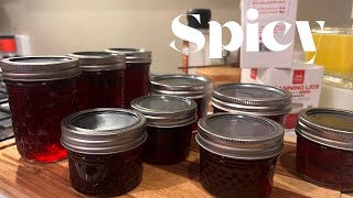 Canning Jalapeño Pomegranate Jelly [upl. by Alleram]