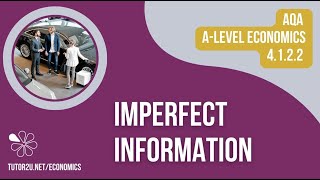 4122  AQA Economics  Consumer Behaviour  Imperfect Information [upl. by Gasser]