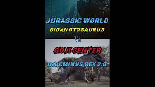 Goji center indominus Rex vs giganotosaurus Jurassic World GojiCenter [upl. by Lauer]