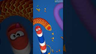 Wormszone Magic🐍 Game play Short snack worms youtubeshort slitheriowormatiogames [upl. by Iret]