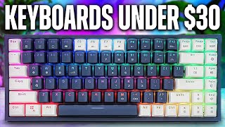 The BEST GAMING Keyboards Under 30 [upl. by Rumney616]