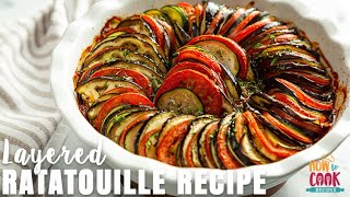 Homemade Layered Ratatouille Recipe StepbyStep  HowToCookRecipes [upl. by Gnuhn]