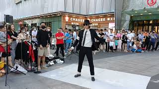 Michael Jackson Impersonators Perform Live on the Streets of Chengdu China [upl. by Juetta196]