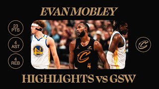 Cavs vs Warriors  Evan Mobley Highlights  1182024 [upl. by Ferriter]