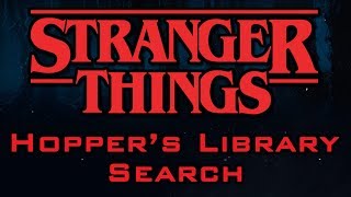 Stranger Things  Hoppers Library Search Untitled Song  Microkorg Cover [upl. by Barcus]