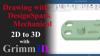 Sketch Tools 2D3D in DesignSpark Mechanical [upl. by Maggy17]