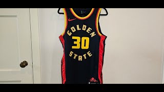 Authentic Stephen Curry 202425 City Edition Jersey Golden State Warriors Nike Jersey [upl. by Eivod]