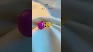 💕Pinkish stone Ring worldwide nature gold beautiful love [upl. by Akimak]