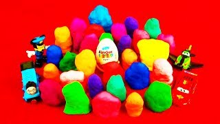 30 Surprise Eggs PlayDoh Kinder Surprise My Little Pony MLP Cars Barbie Super Mario Disney Pixar [upl. by Onirotciv]