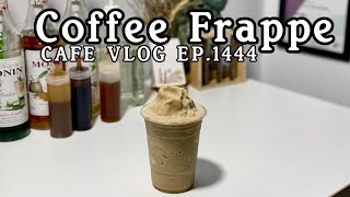 Cafe Vlog EP1444  Coffee Frappe  Coffee drinks  Frappe Recipe  Medium size [upl. by Ciccia]