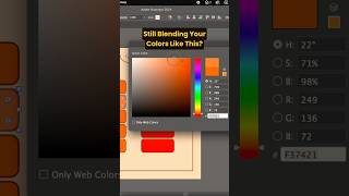 A quick and easy way to blend colors in Adobe Illustrator 💫 illustratortutorial illustratortips [upl. by Lowenstern]