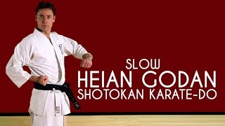 Heian Godan SLOW  Shotokan KarateDo JKA [upl. by Everest]