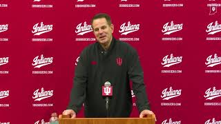 Curt Cignetti reacts to Indianas CFP draw against Notre Dame [upl. by Atinrehs630]