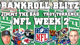 NFL Week 2 Picks and Predictions  Bankroll Blitz  Tuesday September 10th [upl. by Norrehc]