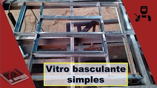 Como fazer vitro basculante simples  diy  How to make tilting window [upl. by Srini]