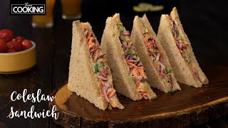 Coleslaw Sandwich Recipe  Mayonnaise Sandwich Recipe  Breakfast Recipes  Coleslaw Salad Recipe [upl. by Latia973]