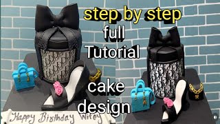 Dior Cake Design  How To Make Dior Bag Cake Ideas  Cake For Girls  Dior Simple cake [upl. by Rudiger]